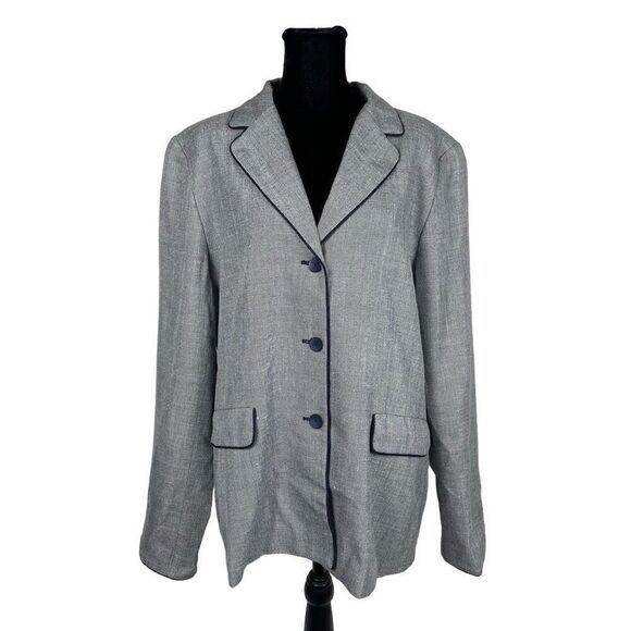 Pendleton Silk Wool Blue Blazer - Women’s 14 - Picture 1 of 6